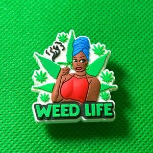 🌼 (5/$10 or 10/$15) NEW “Mary Jane, Weed” Fun Croc Shoe Charm Collection 420